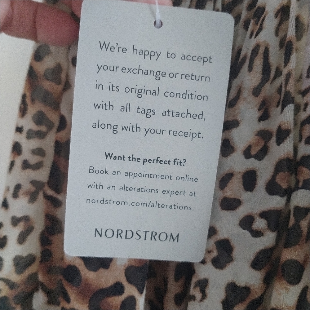 Nordstrom Meghan LA Enchanted Garden Leopard Print Maxi Dress XL - Picture 8 of 13